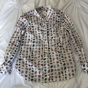 HALLOWEEN Bugs Gap boyfriend shirt - sz XS